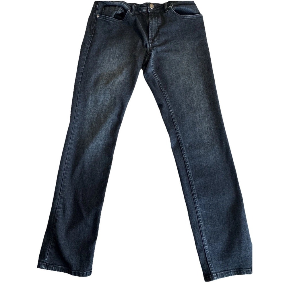 Buffalo David Bitton JACKSON Men's Jeans 34x34 Dark Wash Straight Stretch Denim